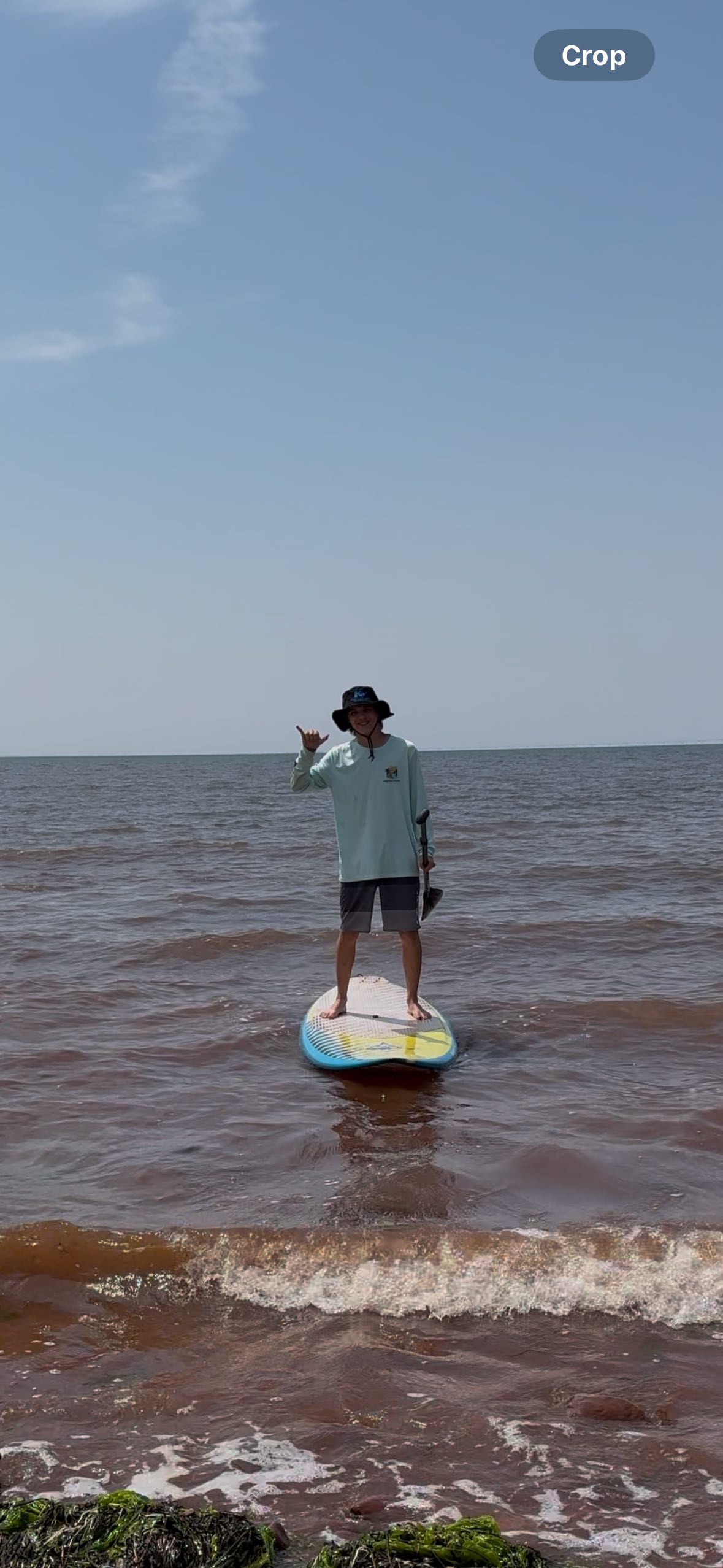 Zak Farrar paddleboarding, owner of The Paddle Place